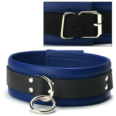This comfortable leather collar will feel good against your partner's neck, while making them look good. The O-ring is ideal for attaching a leash or any other bondage gear. The black lining is made of solid leather for extra durability and comfort during use.
The collar measures 18.5" in length and 2" in width. It fits necks from size 13" to size 18" 